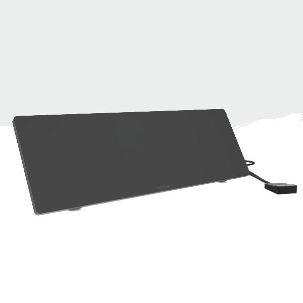 Arbeitsplatzheizung unter Schreibtisch, 60x20cm 90W Schwarz Timer 230V – 46379