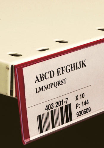 Sonepar Lager - Schiene Lagerplatzbeschriftung Transparent 26x995mm – 308789