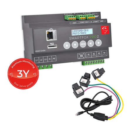 SmartFox Pro 2 Energiemanager inkl. Stromwandler 100A 3Y - 0796554799070
