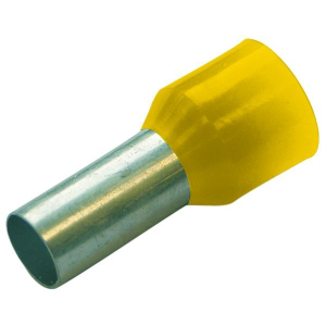 Aderendh&uuml;lse 6mm&sup2; L=12mm isoliert gelb
