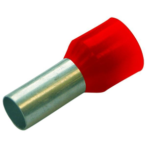 Aderendh&uuml;lse 10mm&sup2; L=12mm isoliert rot