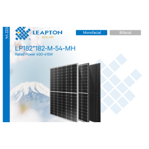 Container Solarmodul 410 Wp Leapton Solar LP182*182-M-54-MH Black Frame